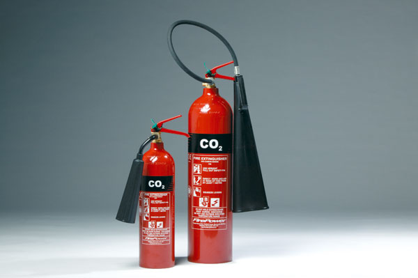 photo of co2 fire extinguisher