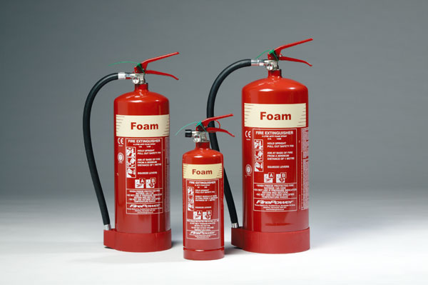 photo of foam fire extinguisher